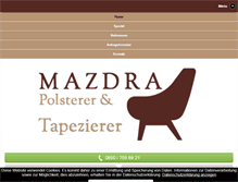 Tablet Screenshot of der-polsterer.at
